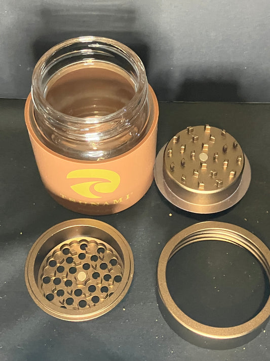 Tsunami Dry Herb Grinder + Jar