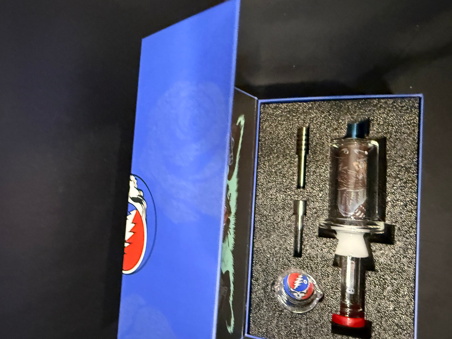 The Grateful Dead x Pulsar Inside Print Bubbler Dab Straw