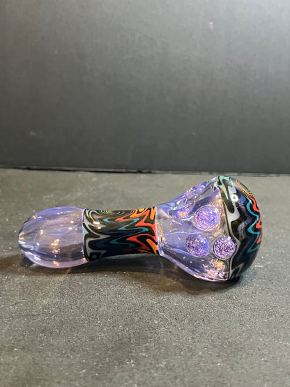 4” Color Fumed Wig Wag Pipes