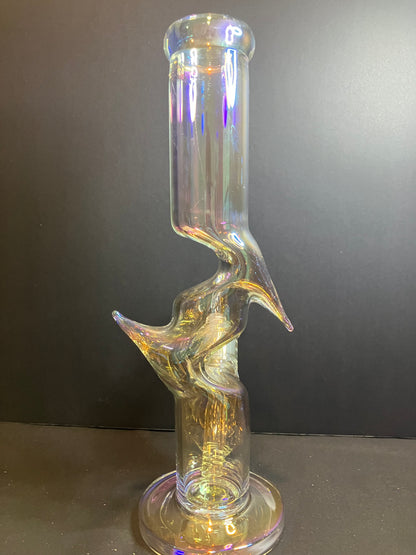 13” Iridescent Double Kinked Bong
