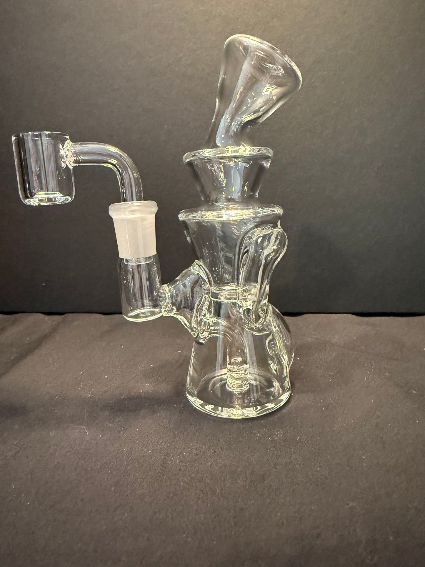 6" Clear Klein Recycler Dab Rig