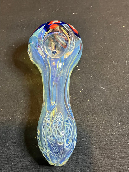 4” Fumed Rope Flower Hand Pipe