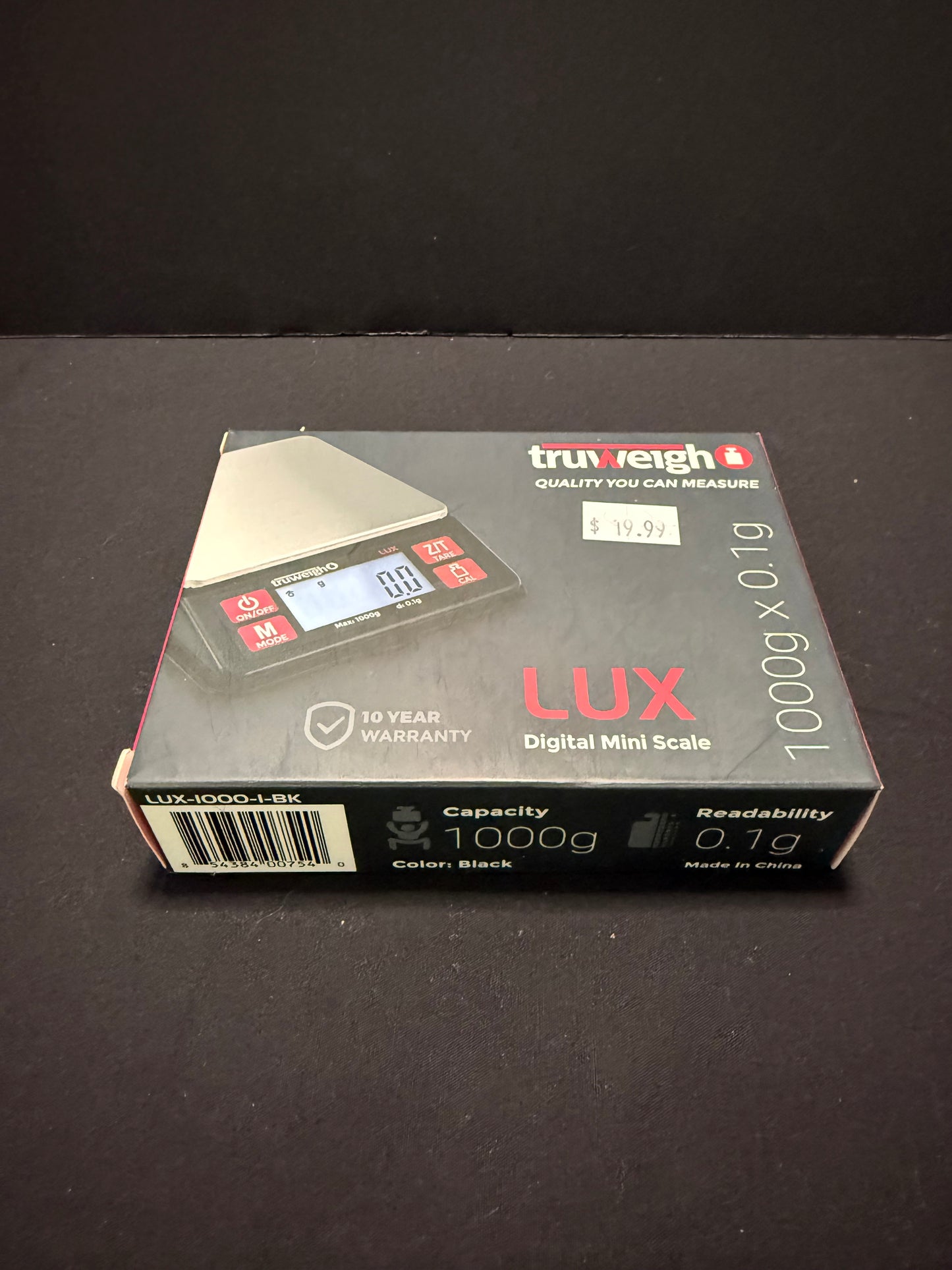 Truweigh - LUX Digital Scale - 1000g x 0.1g