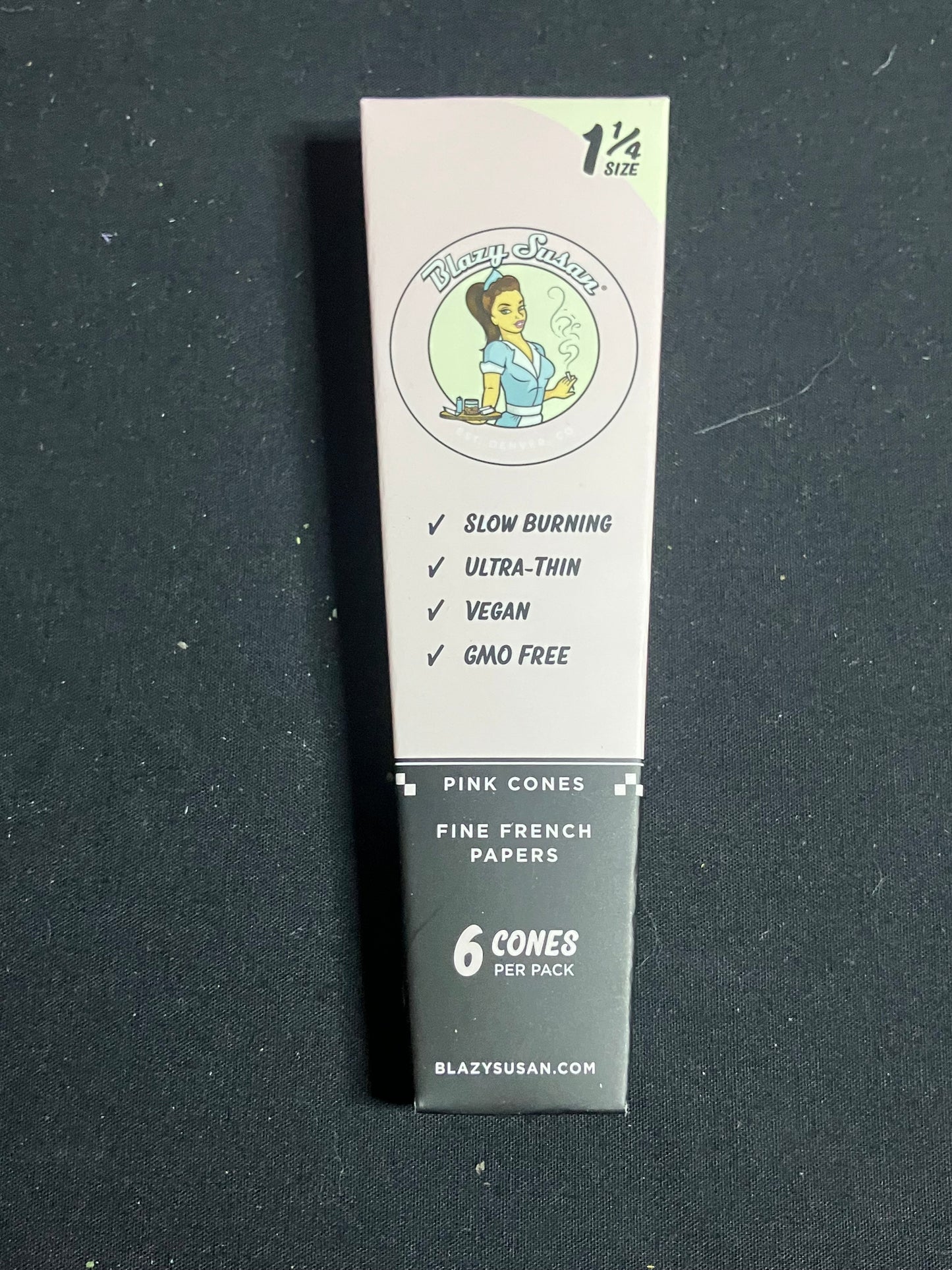 Blazy Susan | Pink 1 1/4 Pre-Rolled Cones 6 Pack| Individual Pack