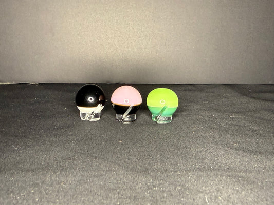 Dual Colored Spinner Marble Carb Cap