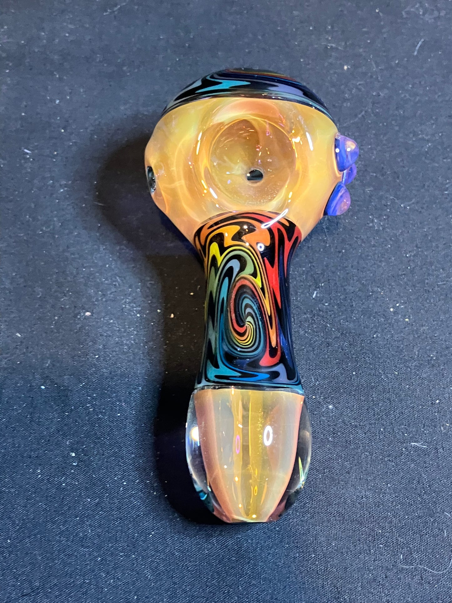 4” Color Fumed Wig Wag Pipes