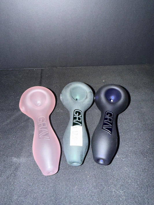 GRAV® Sandblasted Spoon Pipe 4"