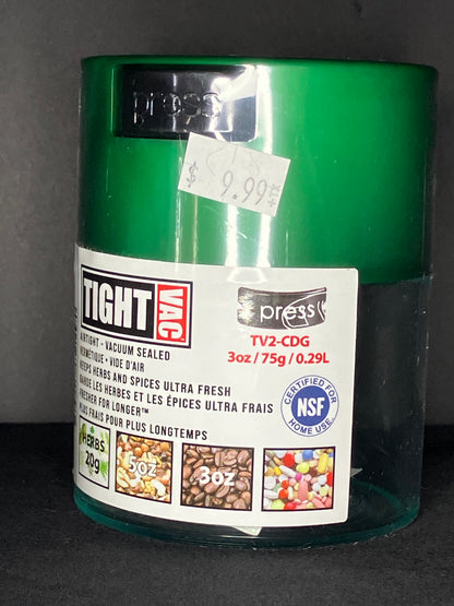 TightVac Solid Airtight Storage Container | 3.75” | 20G