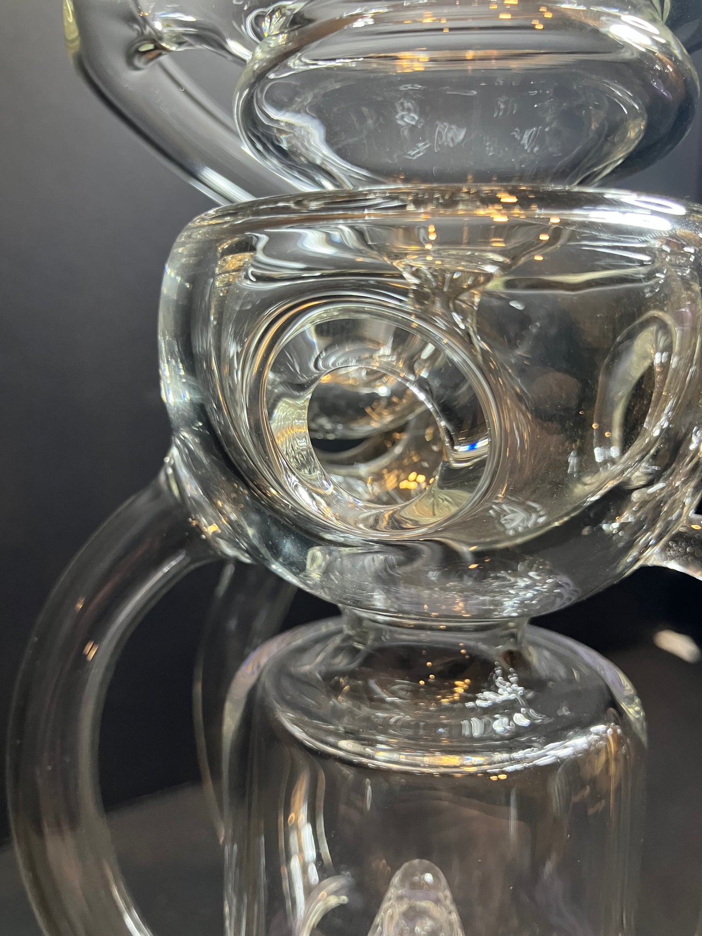 Hittin Glass 11” Swiss Cup Recycler Dab Rig