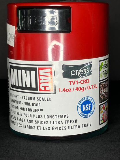 MiniVac Airtight Storage Container | 10G | 2.9”