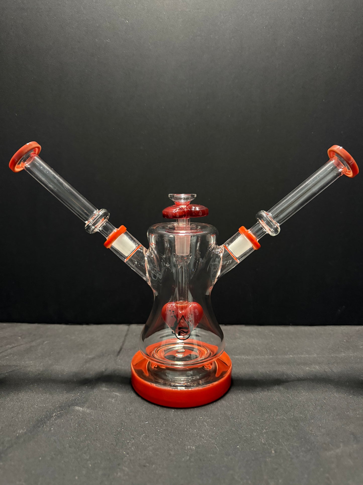 Pulsar Date Night: Part 2 Dual Neck Glass Water Pipe | 8.5"