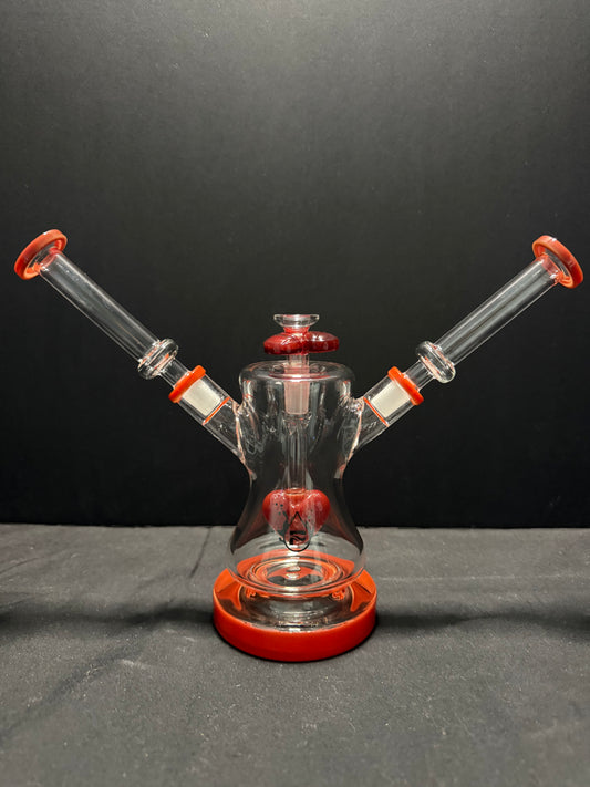 Pulsar Date Night: Part 2 Dual Neck Glass Water Pipe | 8.5"