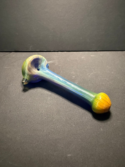 Silver And Gold Fume Spoon Pipe