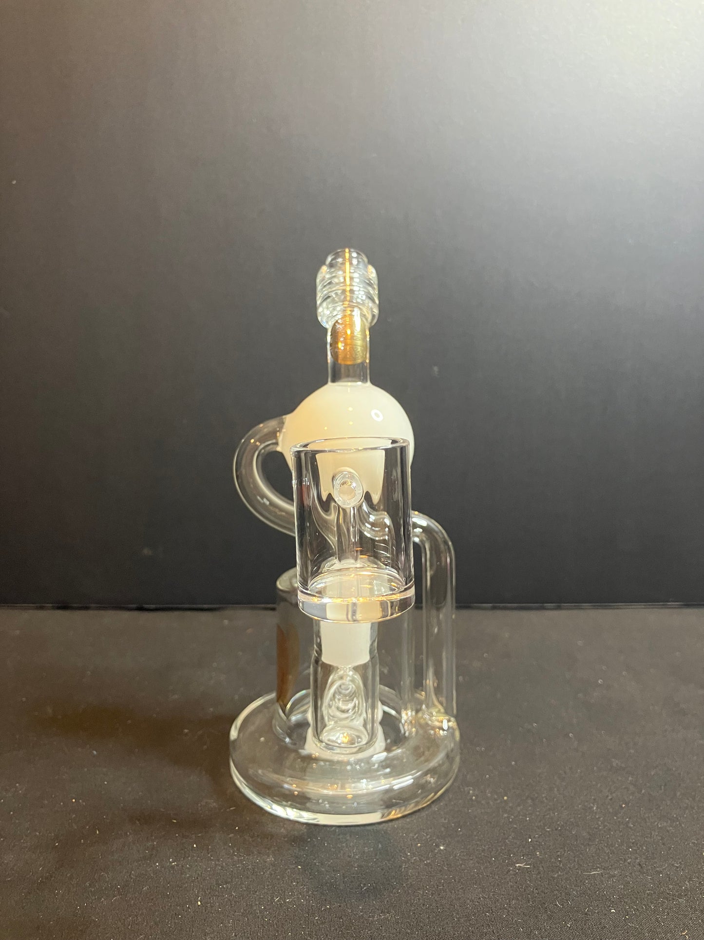 Bougie Glass 6” Orbit Recycler Dab Rig