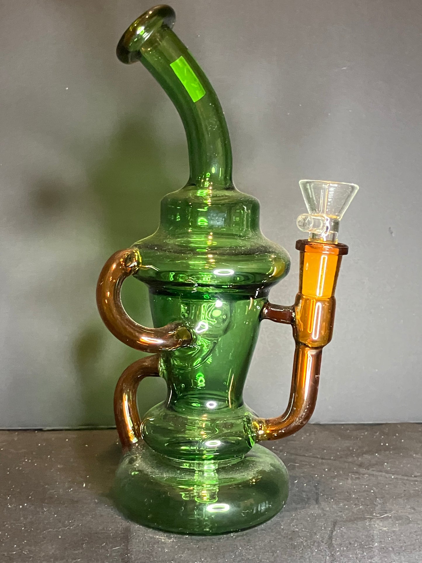 9” Full Color Klein Recycler Bong
