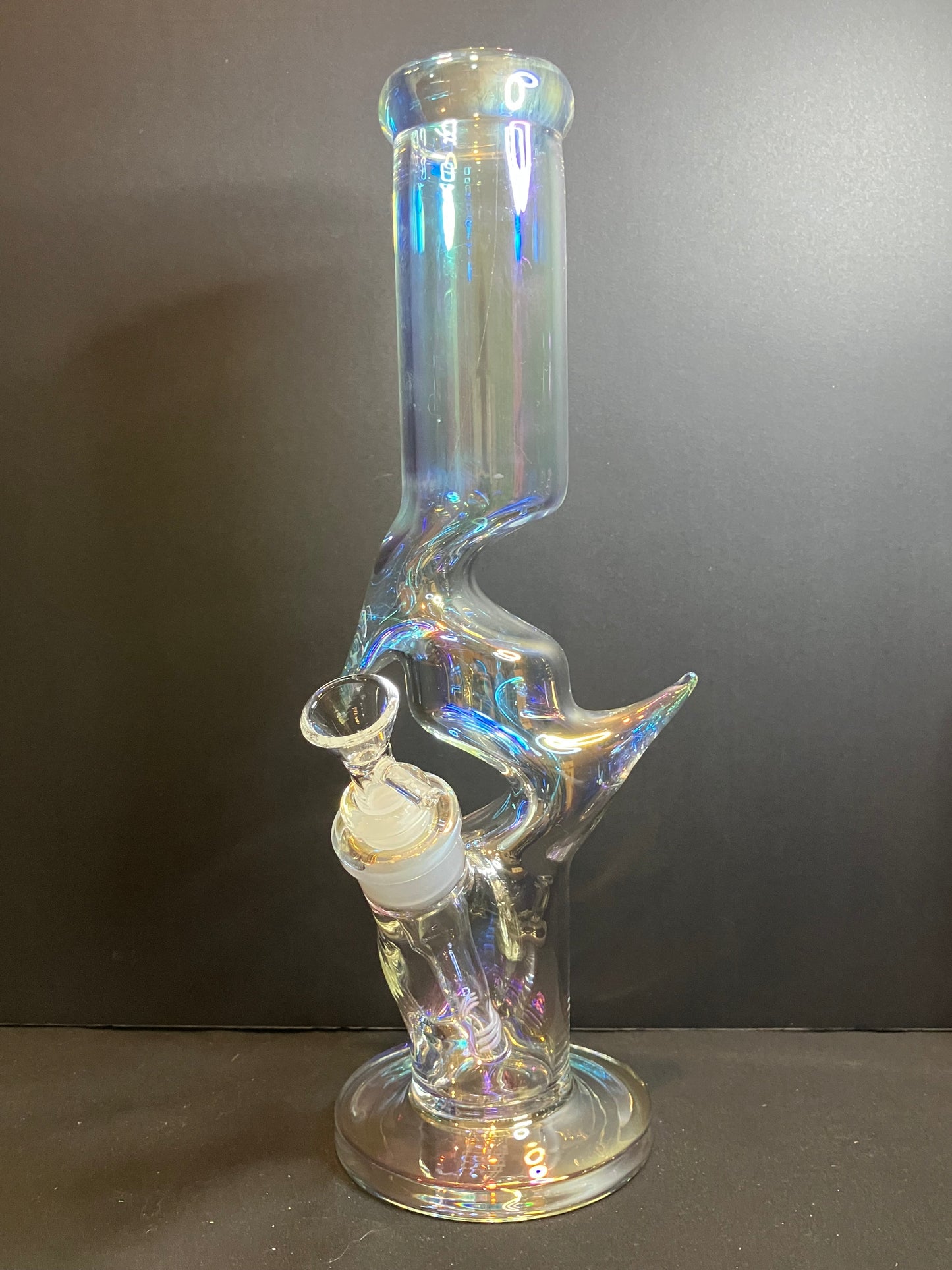 13” Iridescent Double Kinked Bong