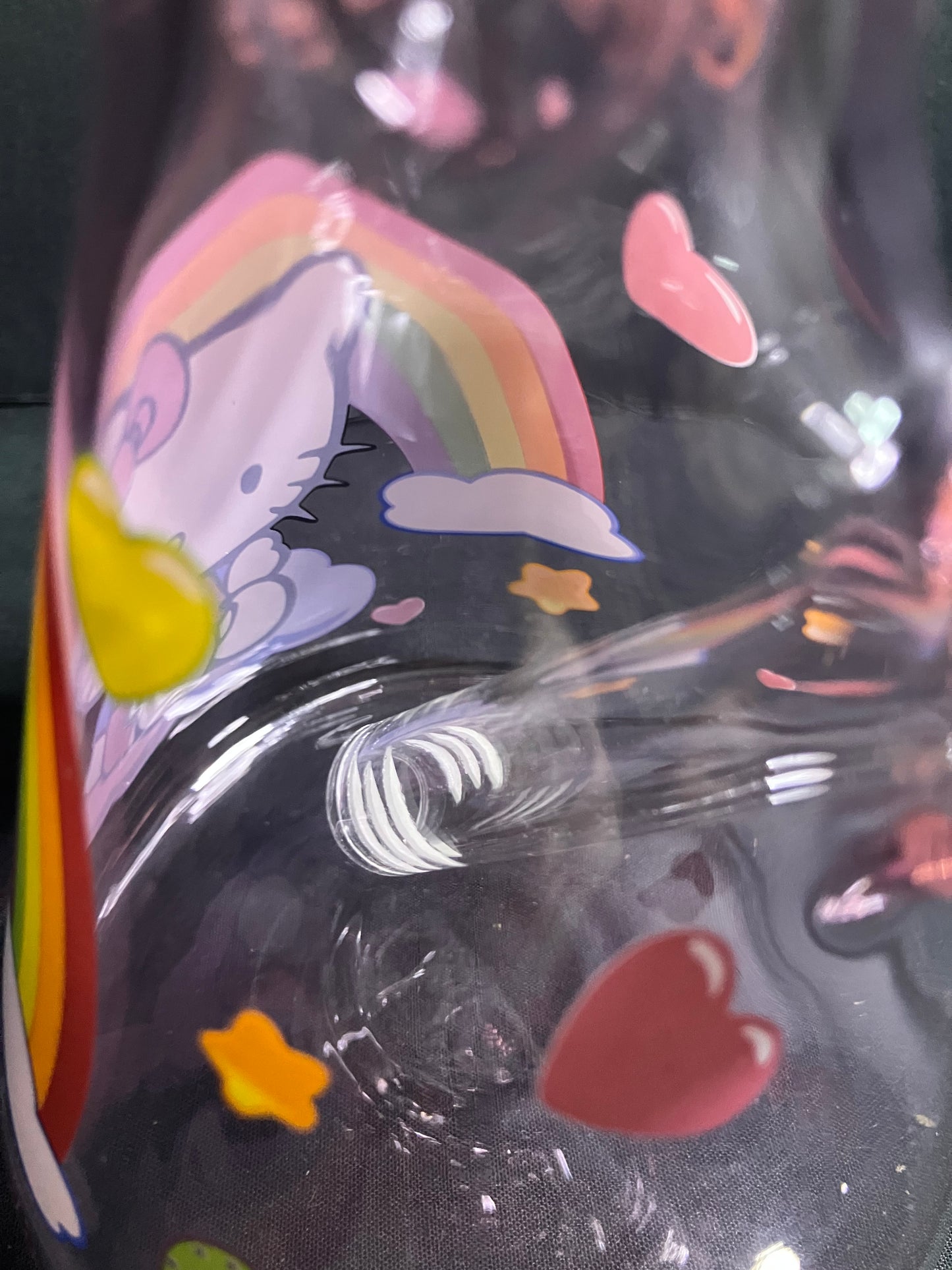 10” Colorful Kitty Graphic Beaker