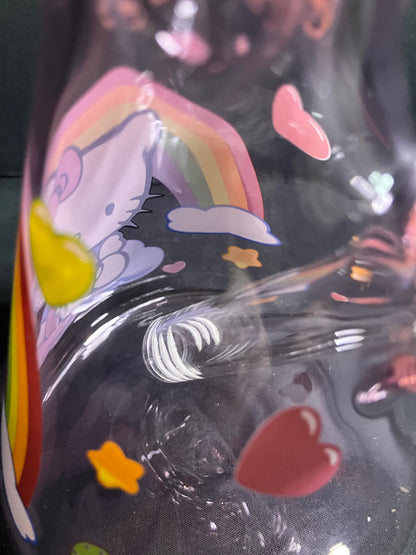 10” Colorful Kitty Graphic Beaker