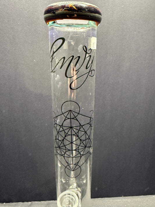 Envy Glass 16" "Pop Rocks" Dual Perc Straight Tube