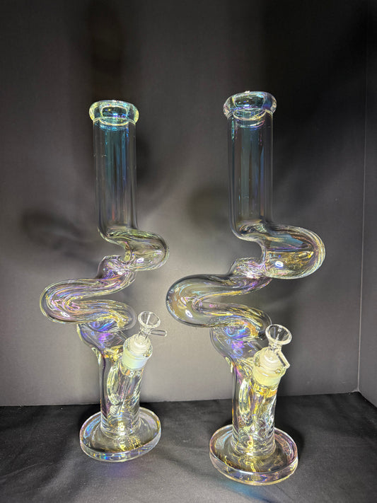 17" IRIDESCENT MULTI KINK BONG