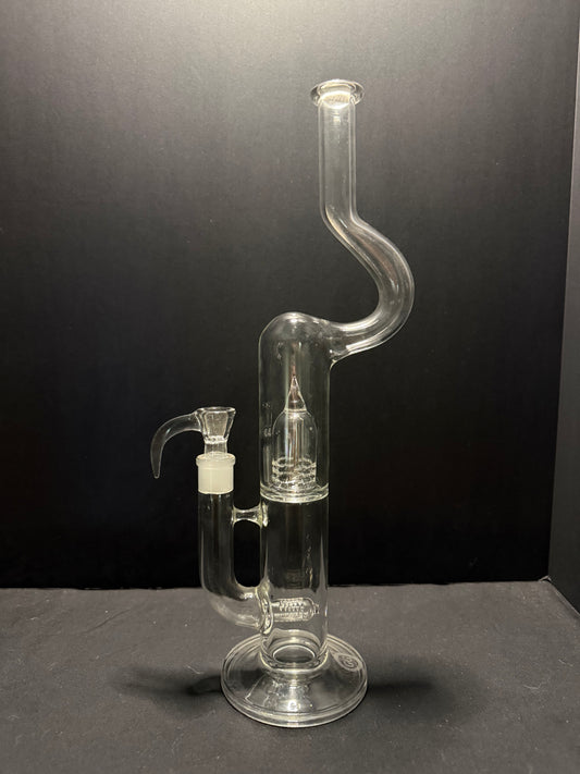 Greek Glass 17" Natty Neck Inline Dome