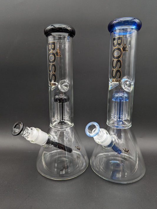 Boss Glass 12" Beaker w/ Tree Perc