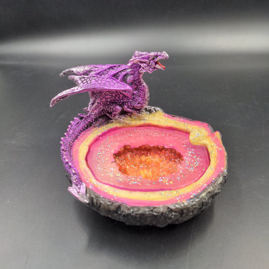 Dragon Geode Ashtray | 4.5" - Avernic Smoke Shop