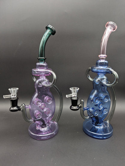 Hollowfoot Swiss Recycler Bong 13.5" - Avernic Smoke Shop