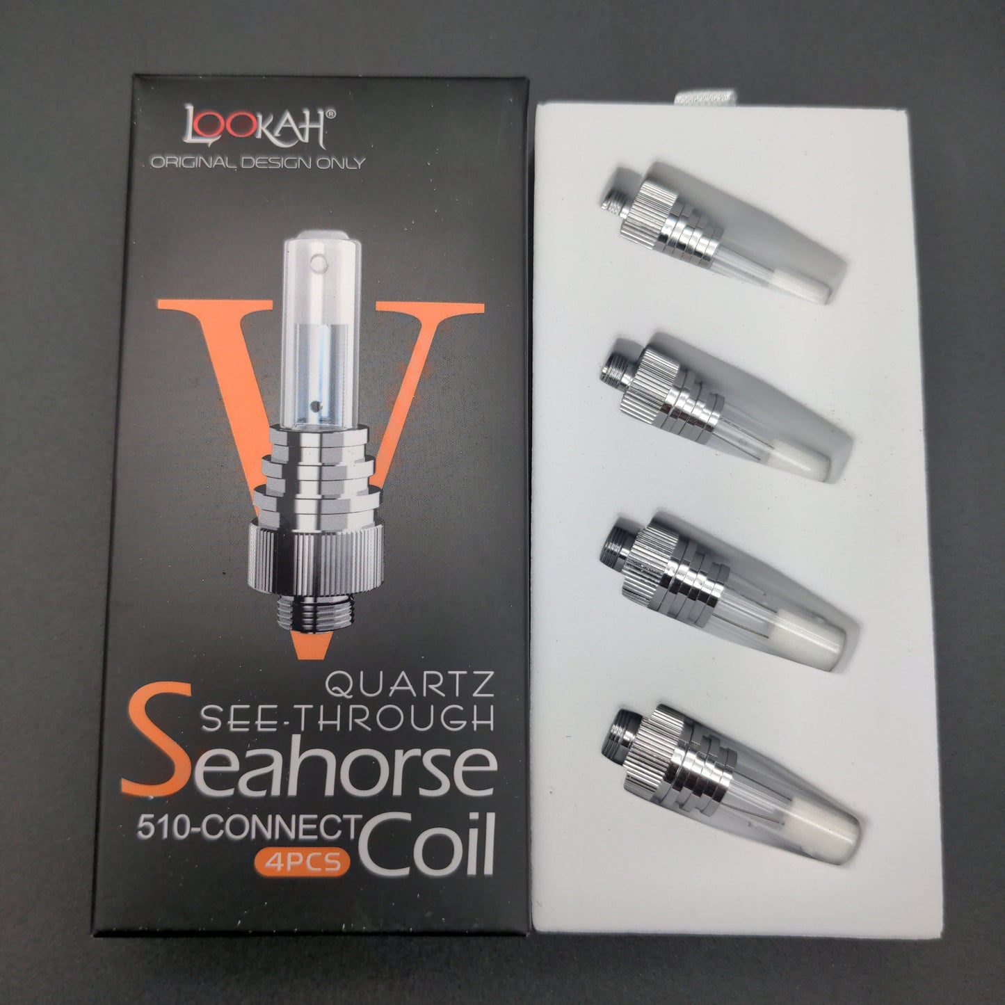 Lookah Seahorse Quartz See-Through Coil V | 4 Pack - Avernic Smoke Shop