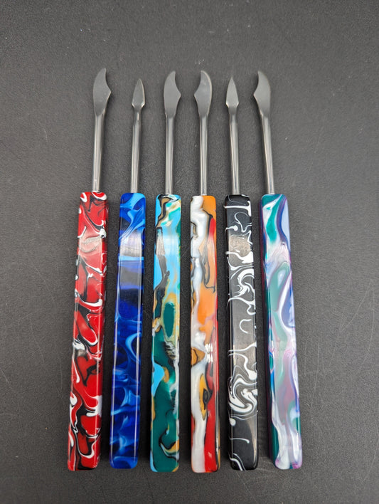 Marbled Resin Dab Tool w/ Metal Tip