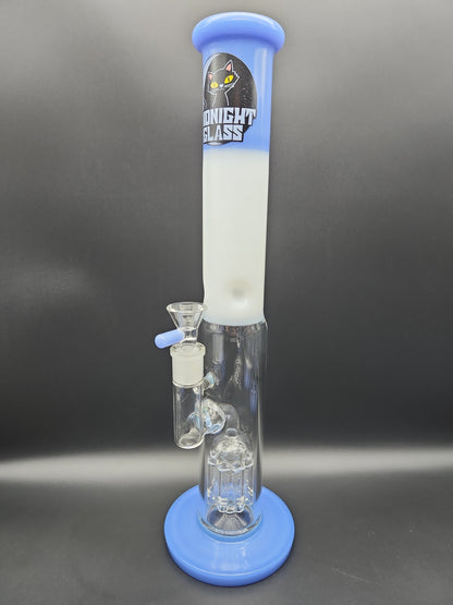 Midnight Glass 14.5" Straight Tube w/ Tree Perc - Avernic Smoke Shop