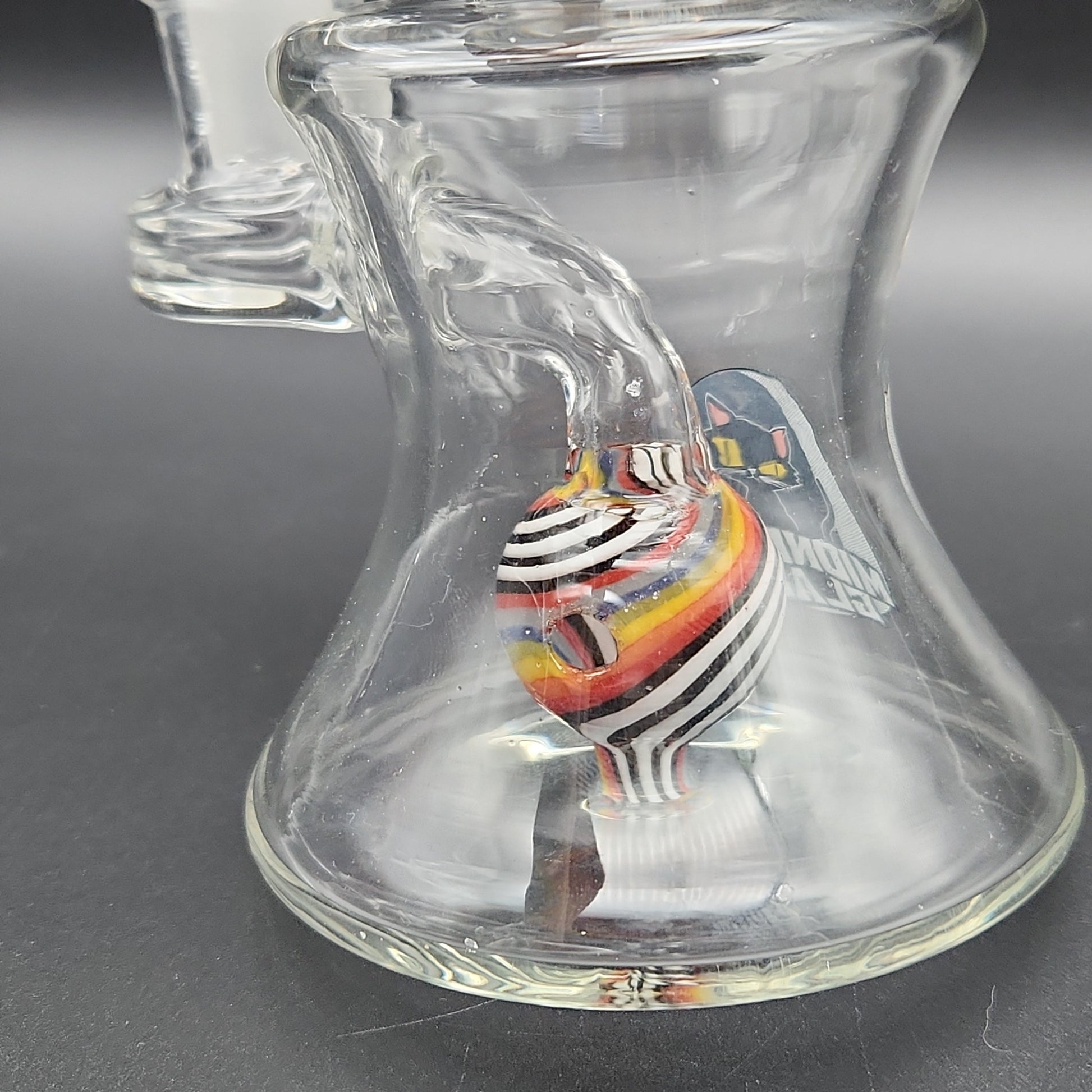 Midnight Glass 7.5" Rainbow Sphere Water Pipe - Avernic Smoke Shop