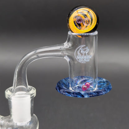 Midnight Quartz Blender Banger Set w/ Marble 14mm