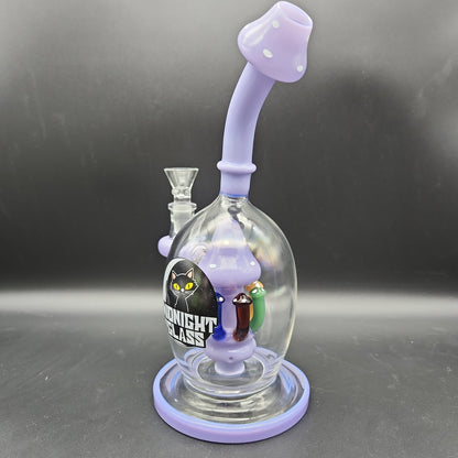 Midnights Mushrooms 9" Water Pipe - Avernic Smoke Shop