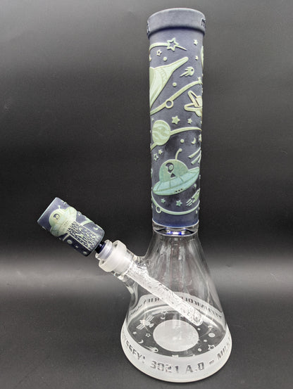 Milkyway Glass "Space Odyssey" in Color 14" Beaker