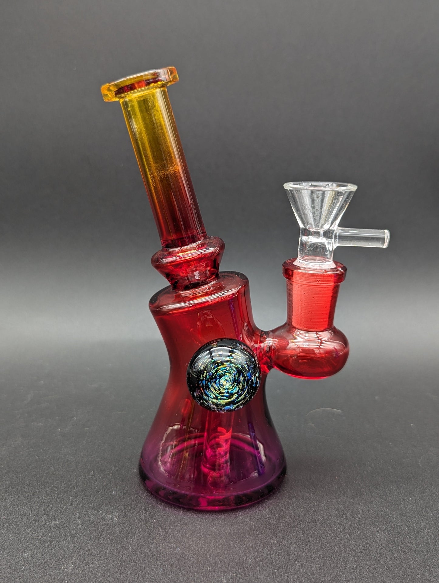 Multi Color Fade Bent Neck Mini Beaker