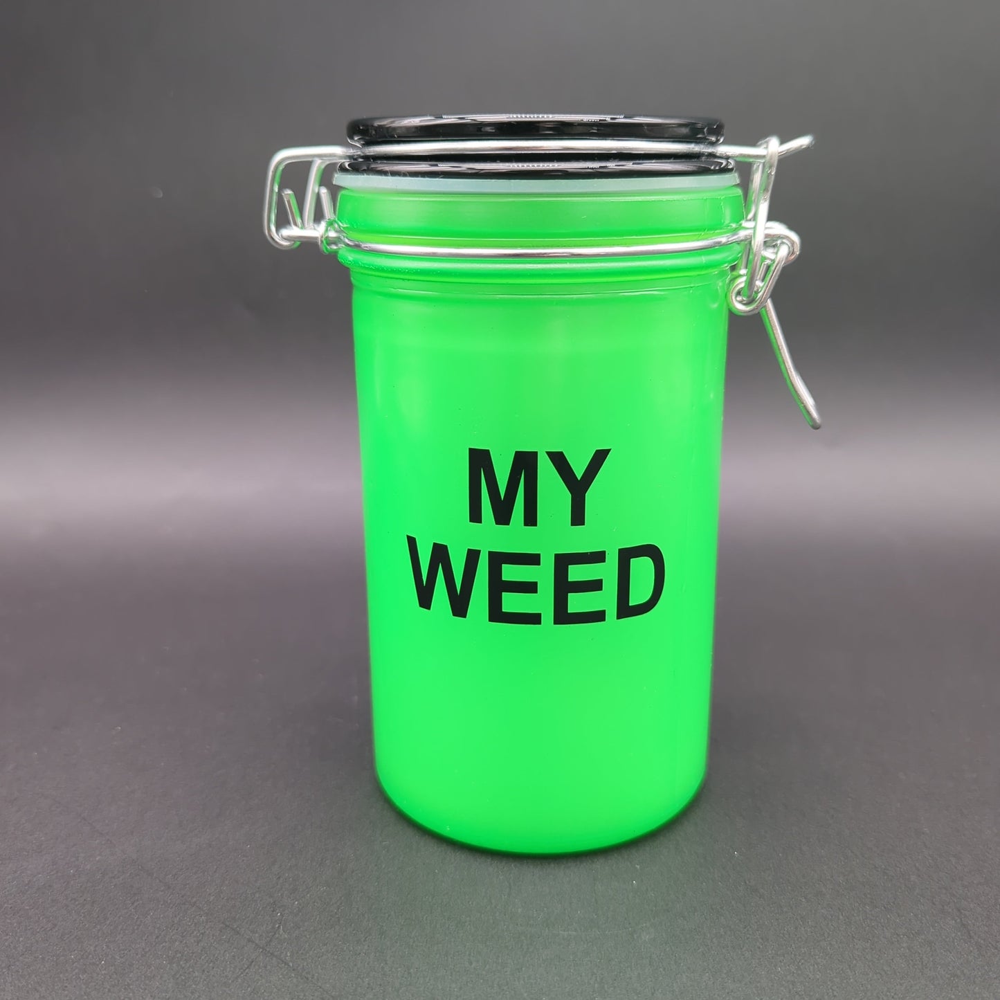 "My Weed" Slime Green Airtight Glass Stash Jar