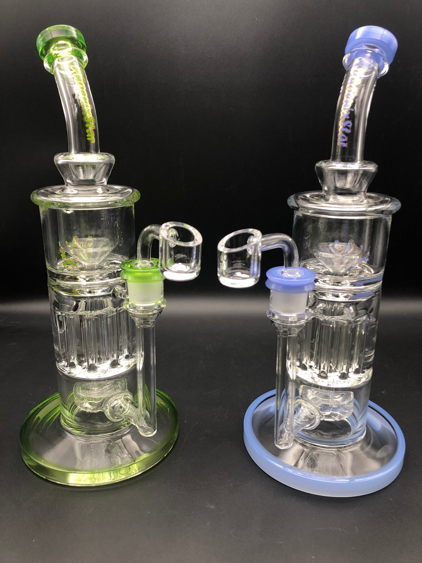 Phoenix 12" Tree Pillars Glycerin Incycler Rig - Avernic Smoke Shop