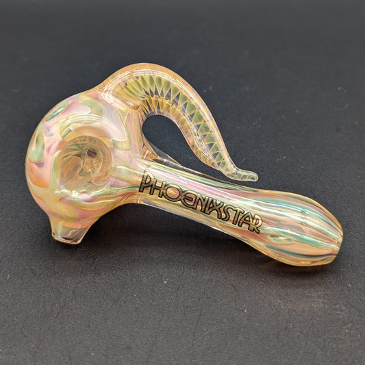 Phoenix Dual Horned Fumed Hand Pipe