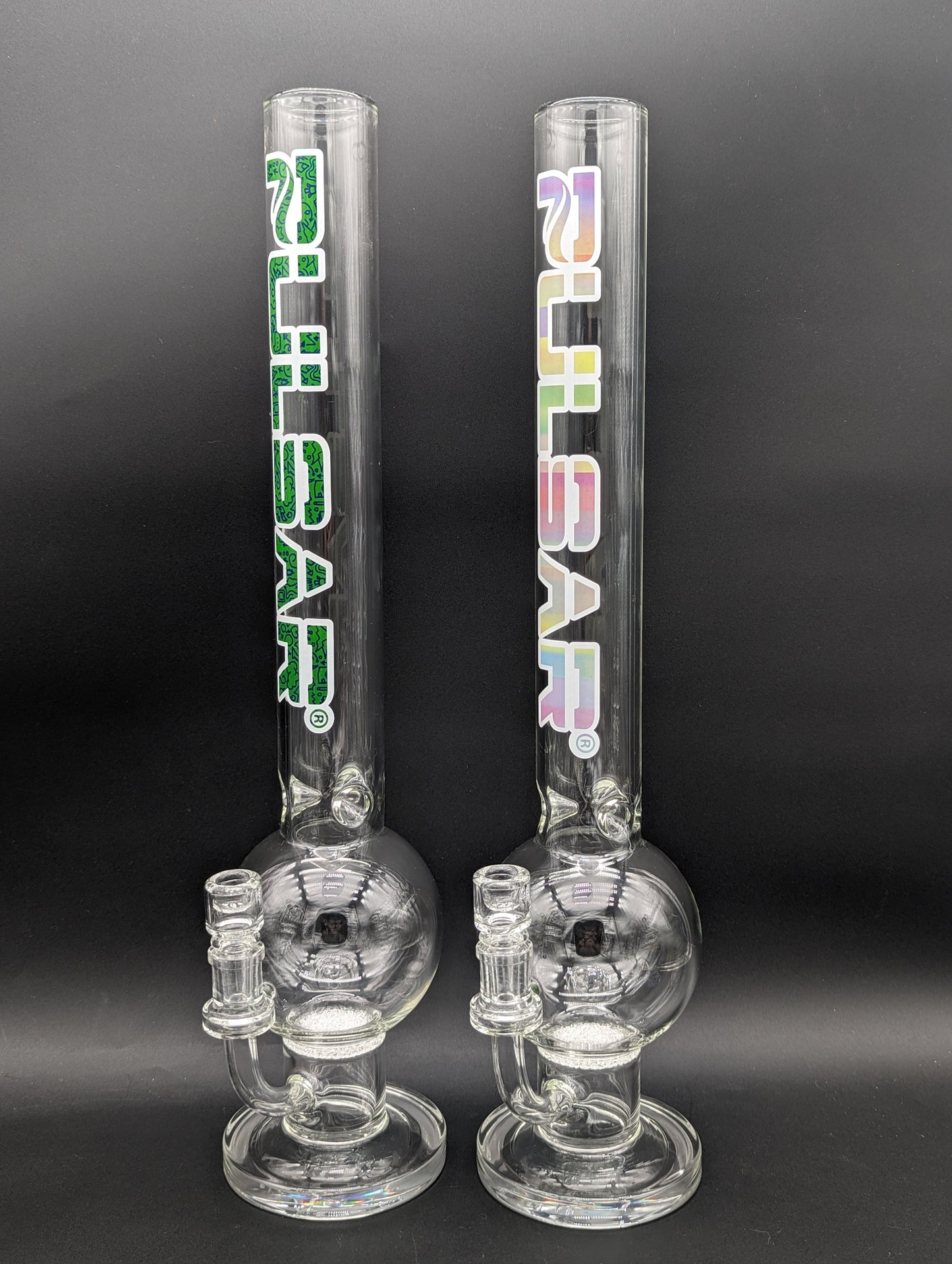 Pulsar Round Ball Glass Water Pipe | 20"