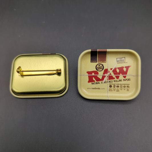 RAW Tiny Rolling Tray Pin | 1.8" x 1.5" - Avernic Smoke Shop